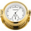 WEMPE Termoigrometro 140 mm Ø (serie REGATTA) Termoigrometro dorato con quadrante bianco