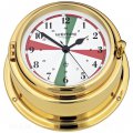 WEMPE Orologio da muro settori radio 150 mm Ø (serie BREMEN II Orologio da muro settori radio ottone