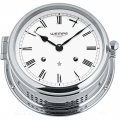 WEMPE Orologio meccanico a rintocchi 185 mm Ø (serie ADMIRAL II) Orologio a rintocchi cromato con quadrante bianco